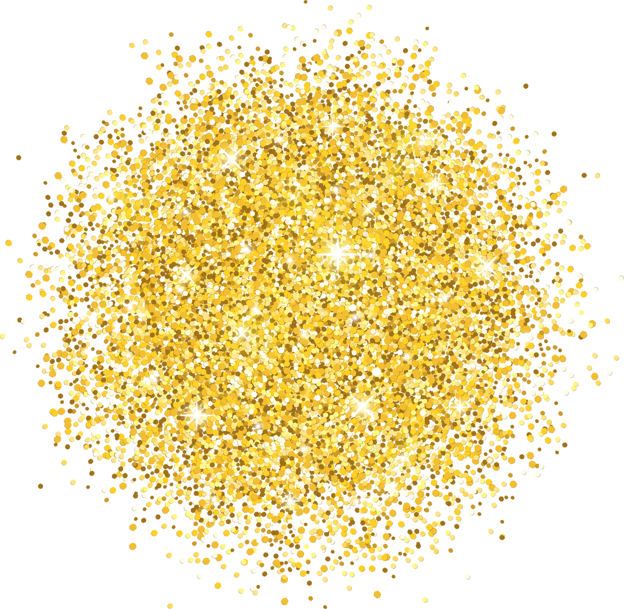 Gold Sparkles Glitter Highlights